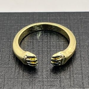 HufflePuff House Claw Ring Golden Signed Hogwarts Harry Potter 6.25